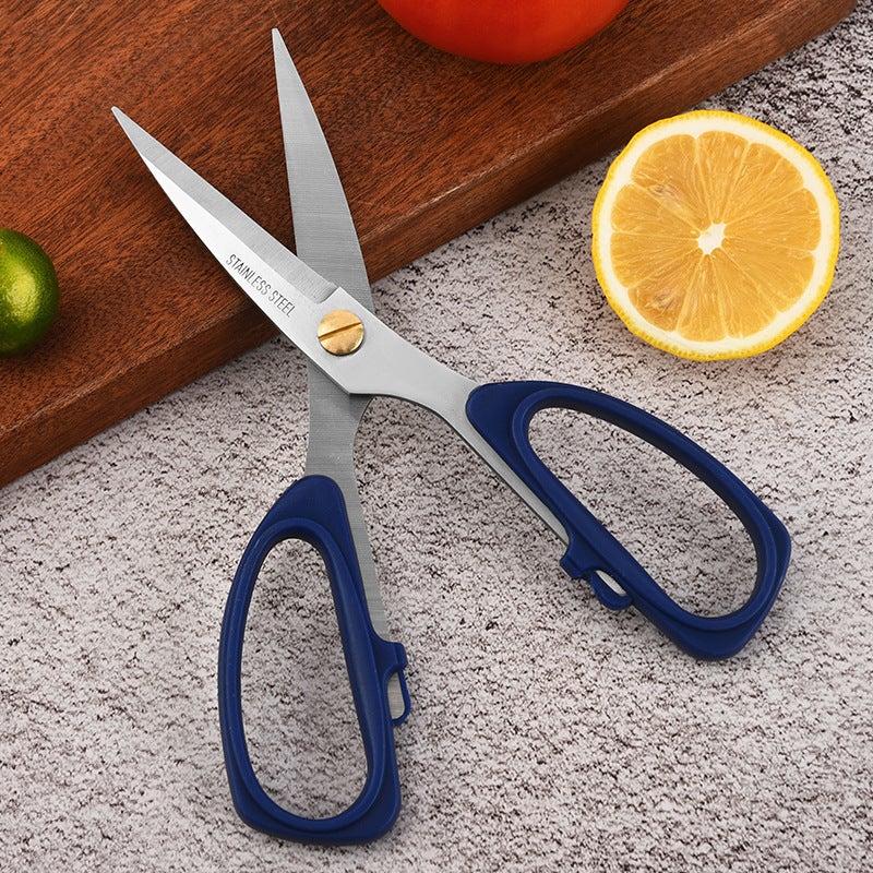 Stainless Steel Kitchen Scissors, Household Chicken Bone Scissors, Barbecue Scissors, Fish Bone Scissors, Multi-Functional Powerful Office Handmade Tailor Scissors - Image 5